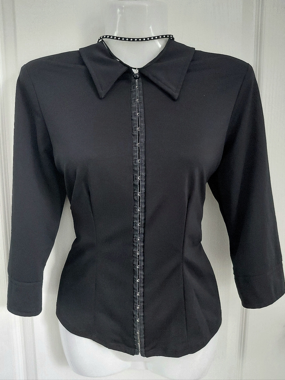 Black Button-Up Blouse
